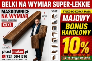 Belki rustykalne sufitowe i maskownice na wymiar - BONUS MAJOWY 10 pro