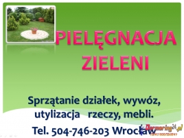 Sprzątanie ogrodu, ogrodnik Wrocław, cena tel 504-746-203, usługi