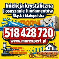 Iniekcja krystaliczna i osuszanie fundamentów | MurExpert ŚLĄSK/ MAŁOP