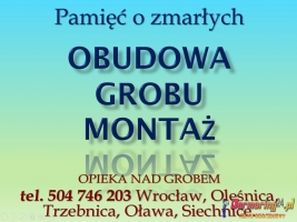 Obudowa na grób, rama, obrzeże, grób tymczasowy, obudowy grobu,cena.