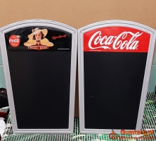 Sprzedam Kolekcjonerskie 2 Tablice Coca Cola Menu naścienne