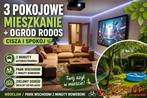 3pok, 49met, okolice Gliwickiej ROZKŁAD/PIWNICA/OGRÓD (Wrocław)