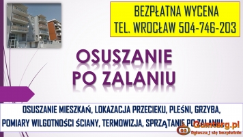 Osuszanie mieszkań, Wrocław, tel. 504-746-203. Cena, lokalu