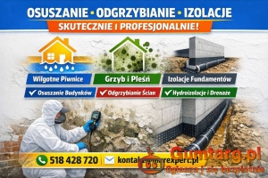 Izolacja pozioma. Podcinka fundamentów i iniekcja krystaliczna. 100% b