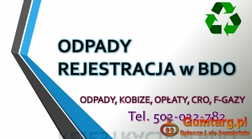 Wykonanie raportu z odpadów do bdo, tel. 504-746-203. Sprawozdanie