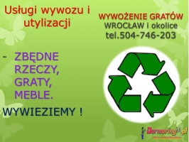 Sprzątanie strychu, garażu, cena tel 504-746-203, Wrocław, wywóz, opr