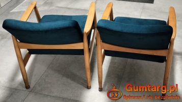 2 Fotele GFM-64 z 1965 r. (typ pm-0/300-188 Var) odrestaurowane
