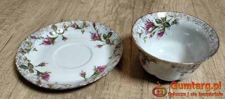 Flaczarka 300ml i talerzyk IWONA Porcelana Chodzież miseczka talerzyk