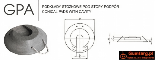 Podkład pod stopy podpór  żuraw, dźwig