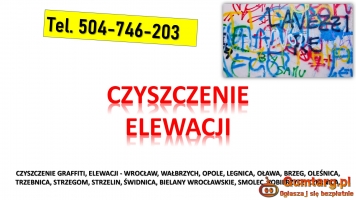 Usuwanie graffiti, cennik, tel. 504-746-203, mycie elewacji, Wrocław