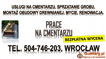 Obsypanie kamykami grobu, cena, tel. 504-746-203, kamyczkami pomnika