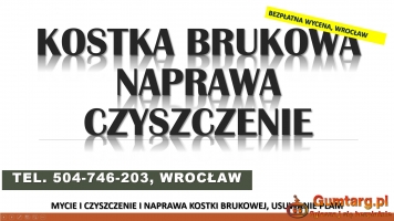 Naprawa kostki brukowej, tel.  504-746-203, cennik, poprawienie