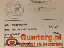 Dz.Budowlana (1581m2) okolice Kampinoskiego Parku Narodowego