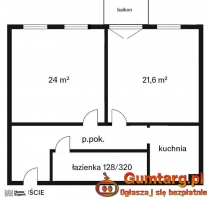 2pok, 64met, okolice Bema BALKON/PIWNICA (Wrocław)