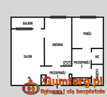 2pok, 50met, okolice Bajana BALKON/PIWNICA/2WINDY (Wrocław)
