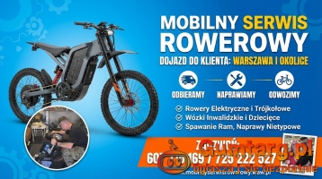 Mobilny Serwis Rowerowy Konstancin, Warszawa, Józefosław i okolice