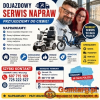 Dojazdowy Serwis Naprawy Skuterów Inwalidzkich Shoprider, Rowerów Trój