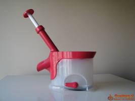 Dobrej jakości, drylownica z przyssawką do wiśni, oliwek, czereśni