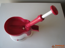 Dobrej jakości, drylownica z przyssawką do wiśni, oliwek, czereśni