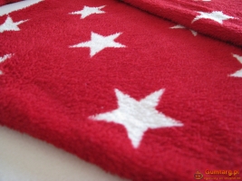 Dekoracyjne pluszowe poszewki 45x45 gwiazdki 6 szt na poduszki +kocyki