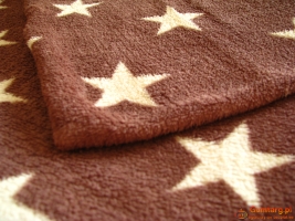 Dekoracyjne pluszowe poszewki 45x45 gwiazdki 6 szt na poduszki +kocyki