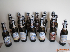 Butelki z pałąkiem po piwie – czyste, bez etykiet porcelanowy korek