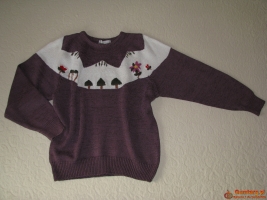 Stylowy, zimowy sweterek damski, rozm. L