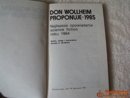 Don Wollheim proponuje 1985 Najlepsze opowiadania SF roku 1984