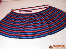 Spódnica plisowana, wiązana jak fartuszek uniwersalny rozmiar XS - XL