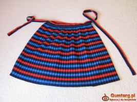 Spódnica plisowana, wiązana jak fartuszek uniwersalny rozmiar XS - XL