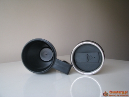 Stalowy kubek termiczny z pokrywką 0,4 l