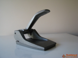 Stary, solidny, duży żeliwny dziurkacz PRL