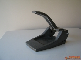 Stary, solidny, duży żeliwny dziurkacz PRL