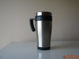 Stalowy kubek termiczny z pokrywką 0,4 l