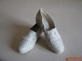 Wygodne buty damskie, rozm. 37,5 skóra naturalna, tęgość H