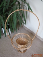 Dekoracyjny, ozdobny, duży koszyk, kosz wiklinowy na kwiaty, osłonka