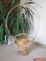 Dekoracyjny, ozdobny, duży koszyk, kosz wiklinowy na kwiaty, osłonka