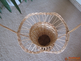 Dekoracyjny, ozdobny, duży koszyk, kosz wiklinowy na kwiaty, osłonka