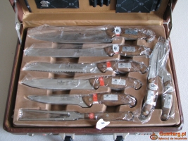 Zestaw noży kuchennych i sztućców w walizce - 24 elementy Hoffburg