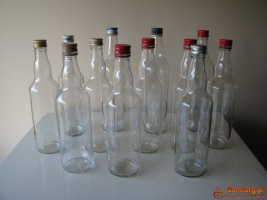 Butelki 0,5 l z nakrętkami na nalewki soki ocet i inne przetwory