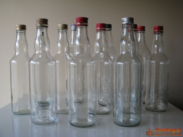 Butelki 0,5 l z nakrętkami na nalewki soki ocet i inne przetwory