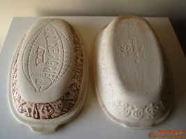 Brytfanka - garnek rzymski do pieczenia nie szkliwiony owalny