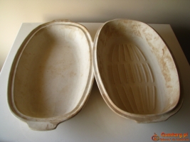 Brytfanka - garnek rzymski do pieczenia nie szkliwiony owalny