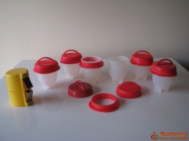 Otwieracz, rozbijak do jajek silikonowe kubki forma do gotowania jajek