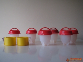 Otwieracz, rozbijak do jajek silikonowe kubki forma do gotowania jajek