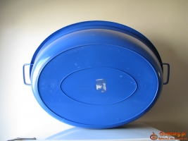 Duża miska wanienka owalna 60 l pranie miednica basenik balia niebiesk