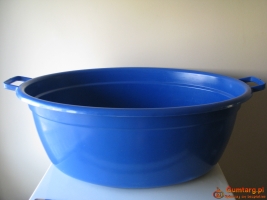 Duża miska wanienka owalna 60 l pranie miednica basenik balia niebiesk