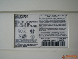 Monitor do komputera CRT Microspot, 14 cali 1995r. Retro Gaming PC DOS