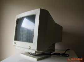 Monitor do komputera CRT Microspot, 14 cali 1995r. Retro Gaming PC DOS