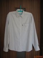 Koszula męska z długim rękawem, w paseczki, Lee Cooper, L